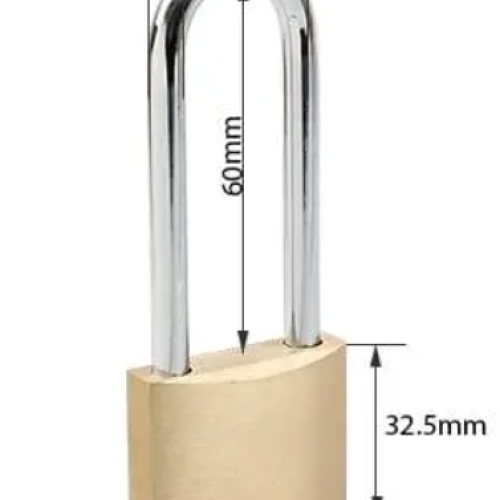 Lockey Industrial Solid Brass Padlock With Steel Shackle